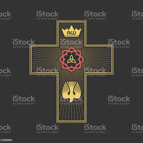 Christian Illustration The Magnificent Seal Of The Holy Trinity God The