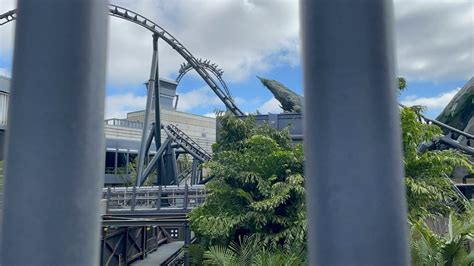 Photos Video Jurassic World Velocicoaster Testing After Walls Come Down At Universals Islands