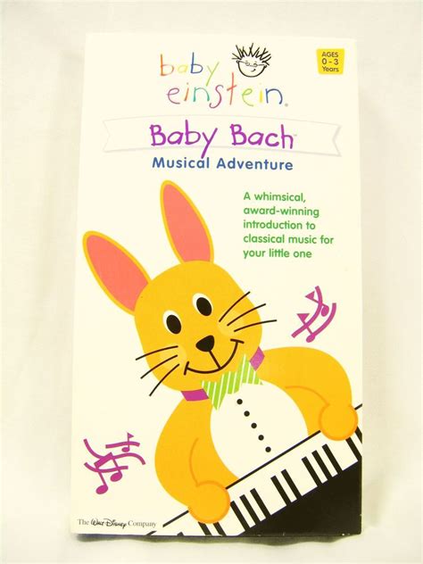 Baby Einstein Vhs Tape Bach Musical Adventure Rabbit Bunny Baby Bach