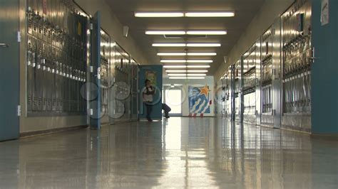 High School Hallway Stock Footage Youtube