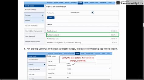 How to check hdfc credit card unbilled transaction statement and balance. HDFC Bank - Loan on Credit Card - Steps to apply in NetBanking & FAQs - YouTube
