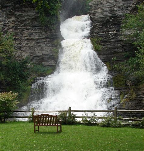 tioga ny waterfalls glenora falls near seneca lake in the finger lakes new york new york