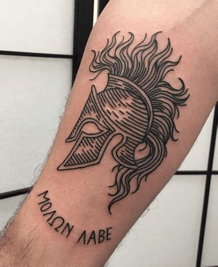 Top 23 Molon Labe Tattoo Designs And What They Mean