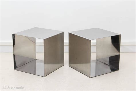 Currently, glass cube coffee tables being an essential function to be able to represent around theme, design along with decoration, as a result everyone taking advantage of the home and feeling happy. Rare Pair of Cube Coffee Tables Designed by Maria Pergay ...