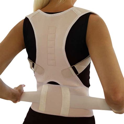 correcteur de posture pour femme ou homme ceinture réglable magnétique avec soutien aux épaules