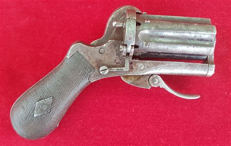 X X X Sold X X X A 6 Shot Pepperbox 5mm Pinfire Revolver Circa 1865