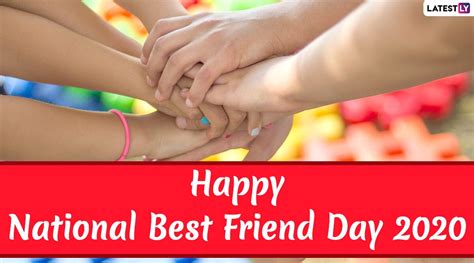 National Best Friend Day 2021 Wishes And Hd Images Whatsapp Stickers  Greetings Bestfriends