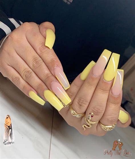 Nailsyellow Nailsacrylic Nail Designs And Insponail Art Yellow Nails