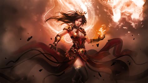 X Female Warrior Fantasy K Laptop Hd Hd K Wallpapers Images Backgrounds Photos And