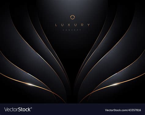 Abstract Luxury Black Background Royalty Free Vector Image