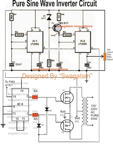 50hz Sine Wave Generator Circuit Diagram Wiring View And Schematics