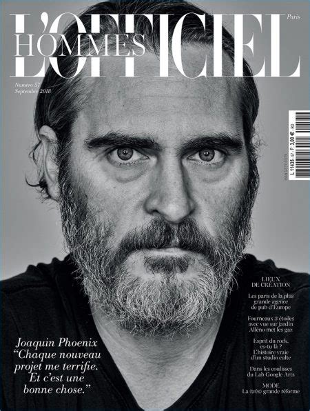 Joaquin Phoenix Lofficiel Hommes Paris 2018 Cover Photo Shoot