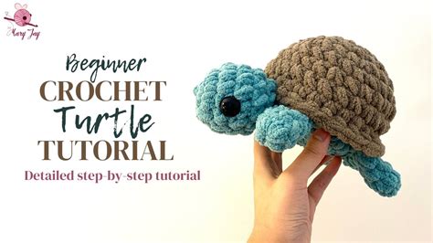 Step By Step Tutorial On How To Crochet A Simple Turtle For Beginners Quick Easy Amigurumi