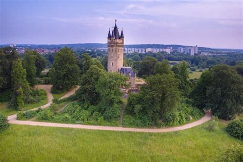 Hilly landscape with great views. Babelsberg Park, Potsdam, Germany | Dronestagram