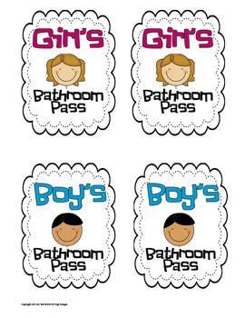 I also take a sharpie and just write lavatory pass on it so the children know what one to use since i also have one for. Back to School Bathroom Passes Free | Language Arts Ideas ...