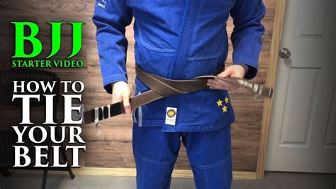 Bjj Starter Video How To Tie Your Belt Youtube