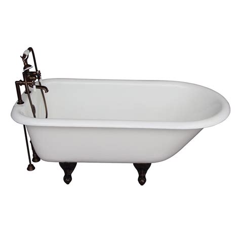 A bath tub with jets in it like a spa whirlpool baths are now availabe in also in a combination of whirlpool and airpool the more the jets in. Barclay Products 5 ft. Cast Iron Roll Top Bathtub Kit in ...