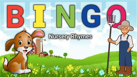 Bingo Kids Nursery Rhymes There Was A Farmer Had A Dog With Lyrics