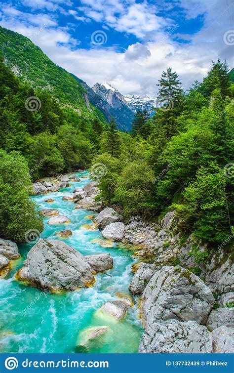 Rafting Sport Background River Course Valley Vertical Nature Panorama Stock Image Image Of