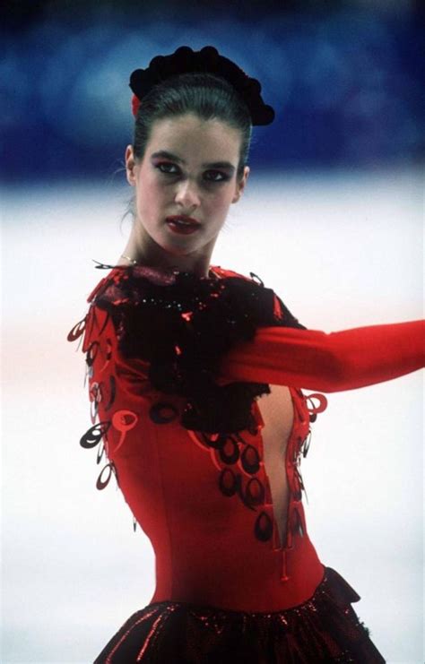 Katarina Witt Performing Her Free Skate During The Xv Winter Olympics In Calgary Canada On