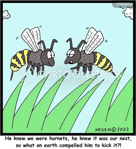 Hornets Nest Cartoons And Comics Funny Pictures From Cartoonstock