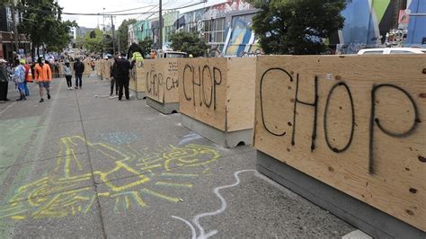 seattle protesters block newly opened road in chop fox news