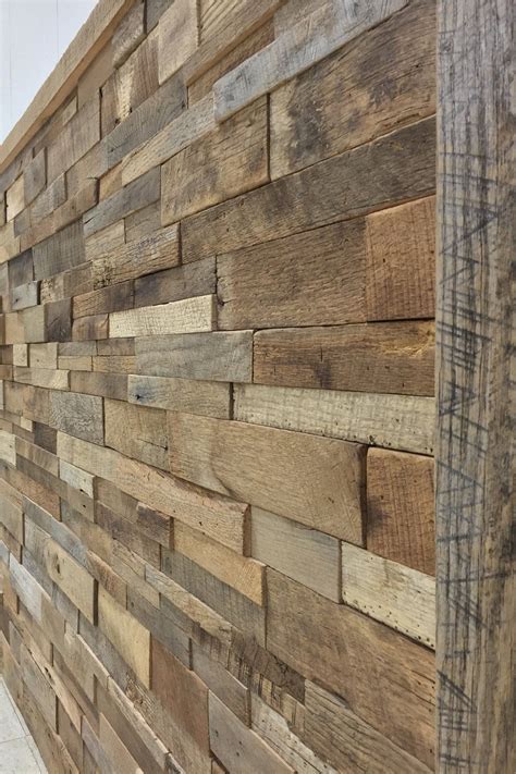Reclaimed Barn Wood Stacked Wall Panels Reclaimed Wood Wall Paneling