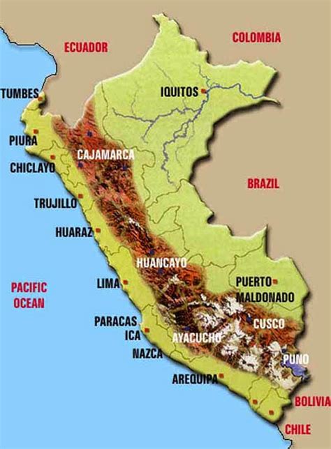 Geografia En Accion Mapas Del Peru