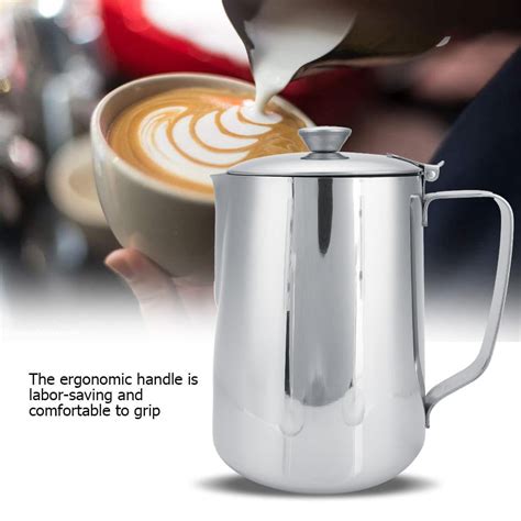 Greensen Frothing Pitcher Frothing Cup Stainless Steel Coffee Cup Mug Milk Frothing Pitcher Jug