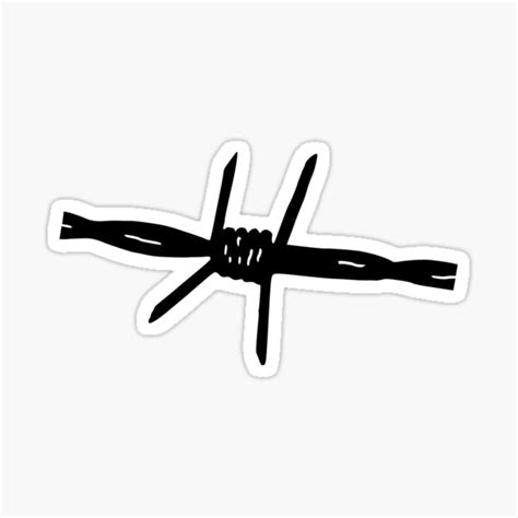 Barbed Wire Sticker For Sale By Grobie Redbubble