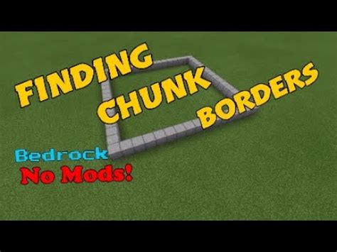 Minecraft blocks of space are known as chunks. How to Find Chunk Borders In Minecraft Bedrock Edition (No ...