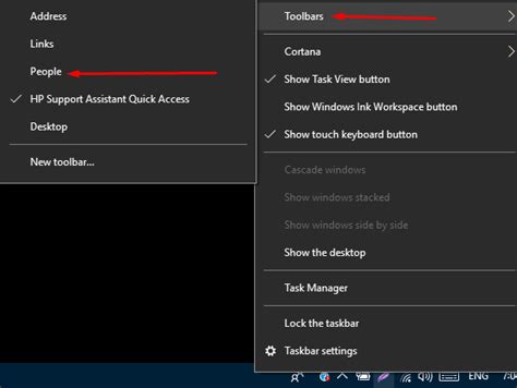 How To Add Remove People Icon On Taskbar In Windows 10