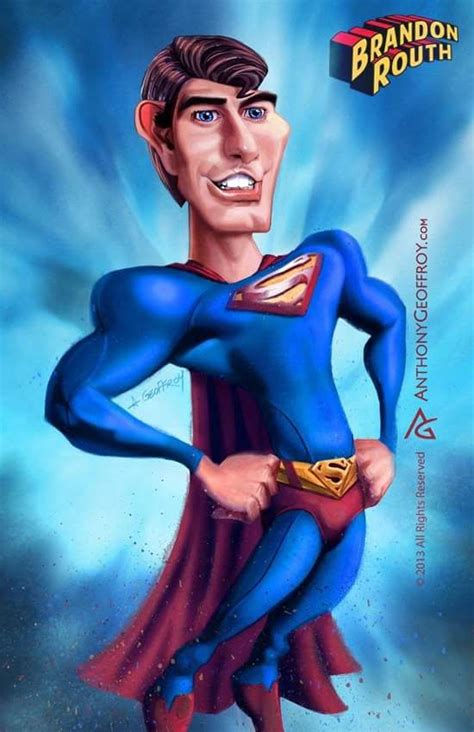 Caricature Superman Animated Cartoon Characters