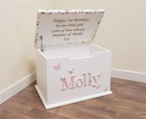 Personalised Toy Box Bespoke Wooden Toy Box Large Etsy In 2020