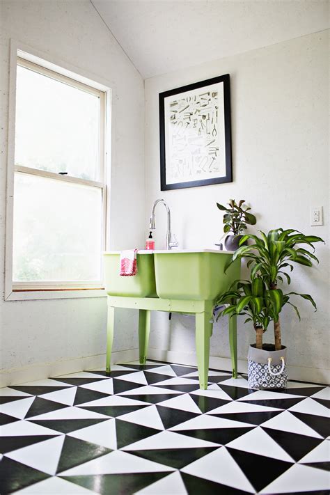 Maybe you would like to learn more about one of these? Make A Patterned Floor With Linoleum Tile - A Beautiful Mess