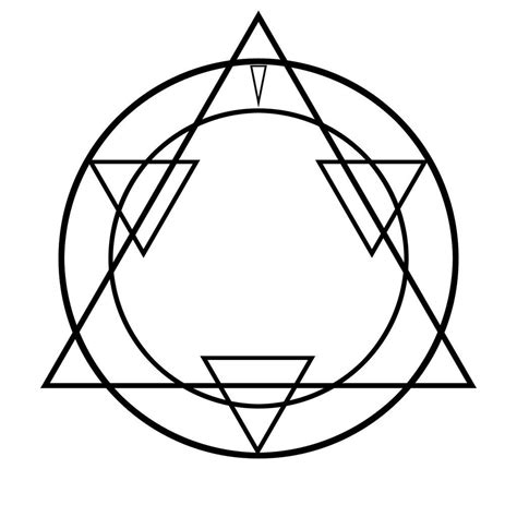 Basic Transmutation Circle Transmutation Circle Alchemy Symbols