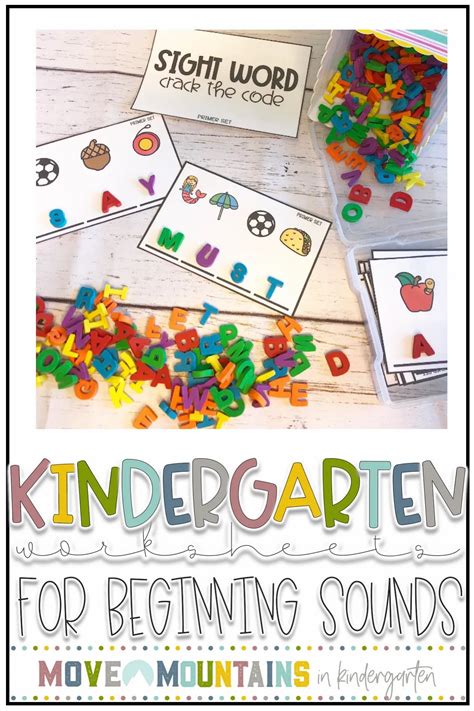 Beginning Sounds Worksheets For Kindergarten Kindergarten Phonics