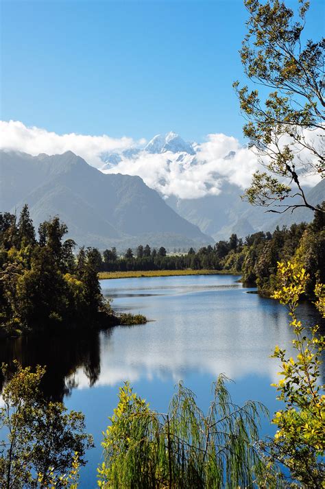 Lake Matheson New Zealand Beautiful Landscapes Natural Landmarks