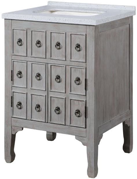 Like new size / dimensions: 24 Inch Single Sink Bathroom Vanity with a Distressed Gray ...