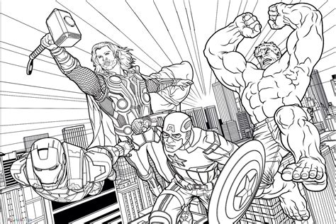 Marvel Coloring Pages For Adults