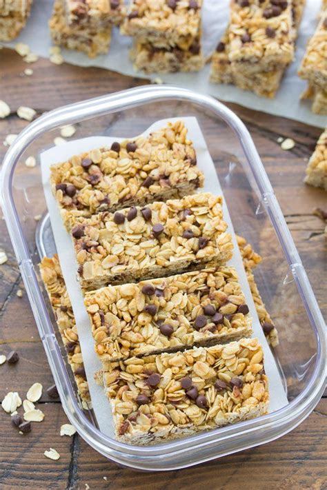 The Best Homemade Chewy Chocolate Chip Granola Bars Recipe These Bars