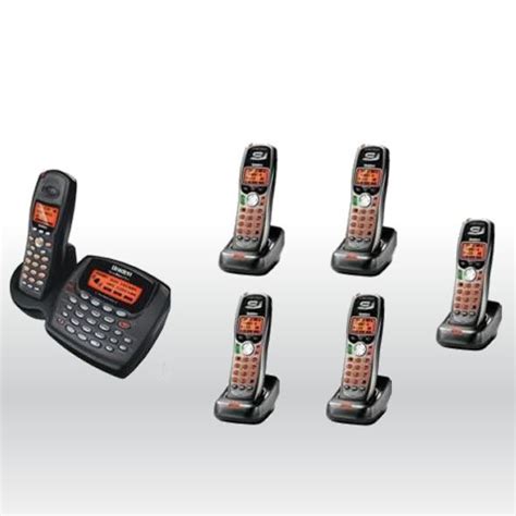 Uniden 2 Line Cordless Intercom Paging Dual Conference Phone System W 6