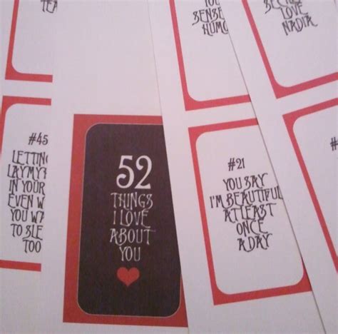 52 Reason Why I Love You Deck Of Card Free Template ~ Addictionary
