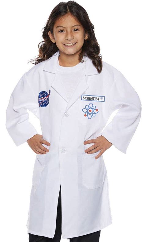 Girls Rocket Scientist Costume Kids Scientist Lab Coat Fancy Dress
