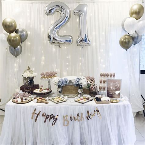 Give your loved one the best birthday party with these awesome 21st birthday gift ideas. 21ST BIRTHDAY TABLE DECOR AND BACKDROP, Everything Else on ...