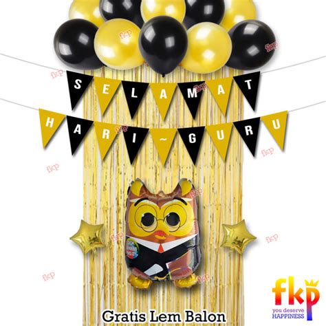 Fun Kids Party Paket Dekorasi Hari Guru Balon Teachers Day Paket