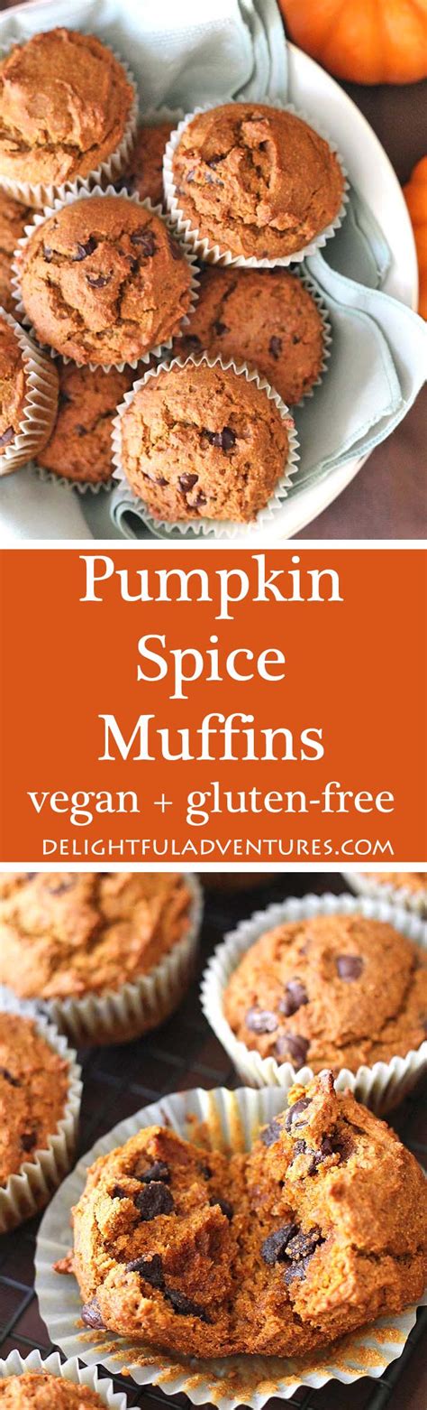 Vegan Gluten Free Pumpkin Spice Muffins Delightful Adventures