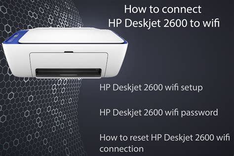 How To Connect Hp Deskjet 2600 To Wifi Printer Setup Wifi Password