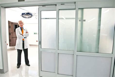 Patient Switchable Privacy Glass Hospital Doors Infection Control