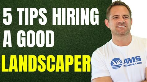 5 Tips On Hiring A Good Landscaper Youtube